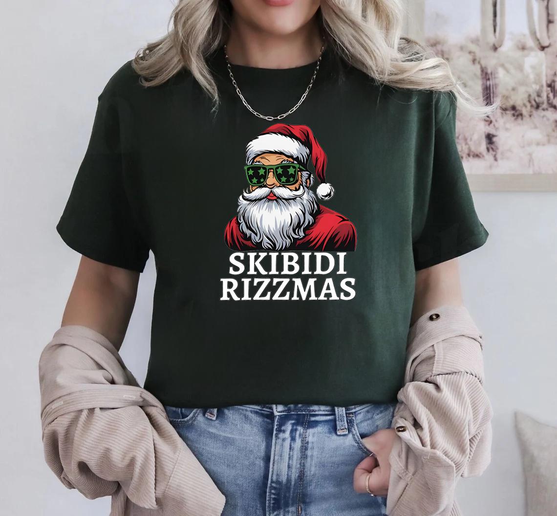 Skibidi Rizzmas Christmas Rizz Santa Claus Charisma Kid Cool Unisex Softstyle T-Shirt