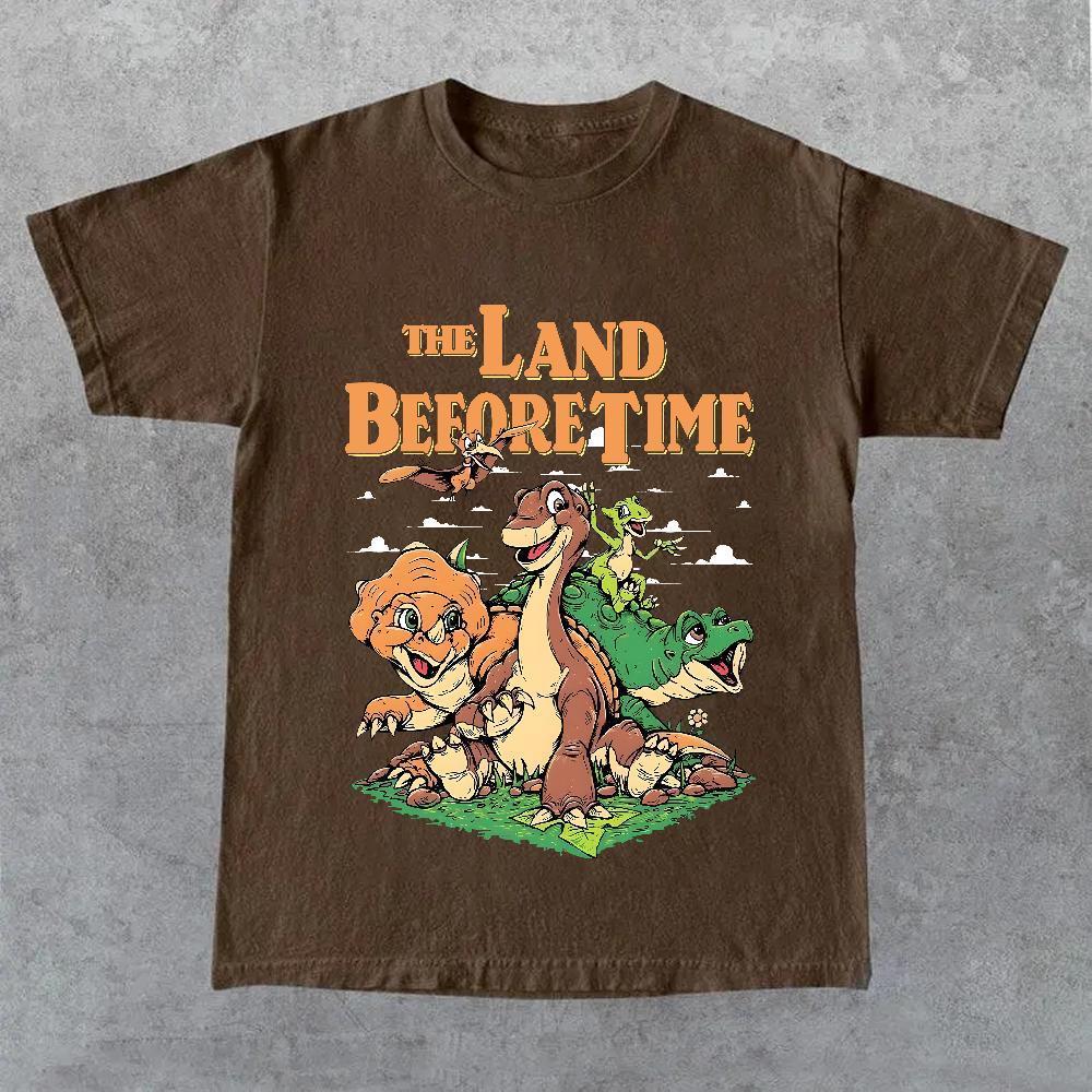 The Land Before Time Pastel Dinosaur Friends Shirt - Vintage Graphic T-Shir- Fit, Top, Shirt For Unisex