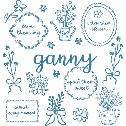 Comfort Colors® Custom Floral Grandma Shirt – Personalized Mama & Nana Flower Tee