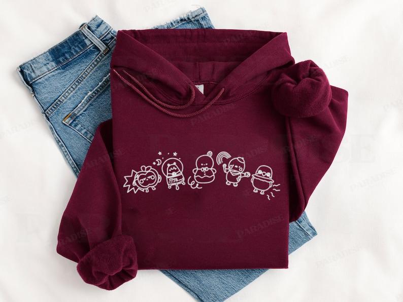 Embroidered Deepspace Emoji Friends Hoodie – Tomorrow Catch 22 Edition!