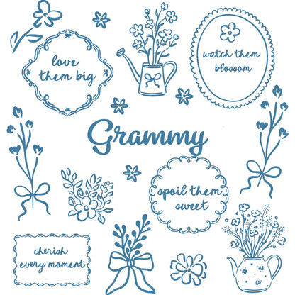 Comfort Colors® Custom Floral Grandma Shirt – Personalized Mama & Nana Flower Tee