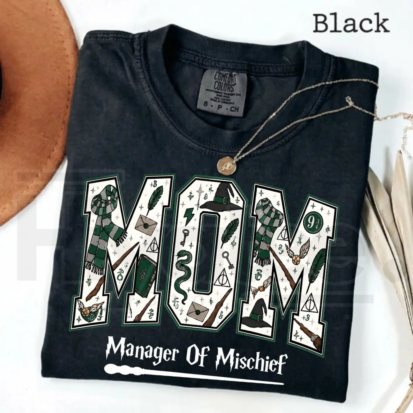 Comfort Colors Mom Manager of Mischief Shirt Magical Wizard Tee