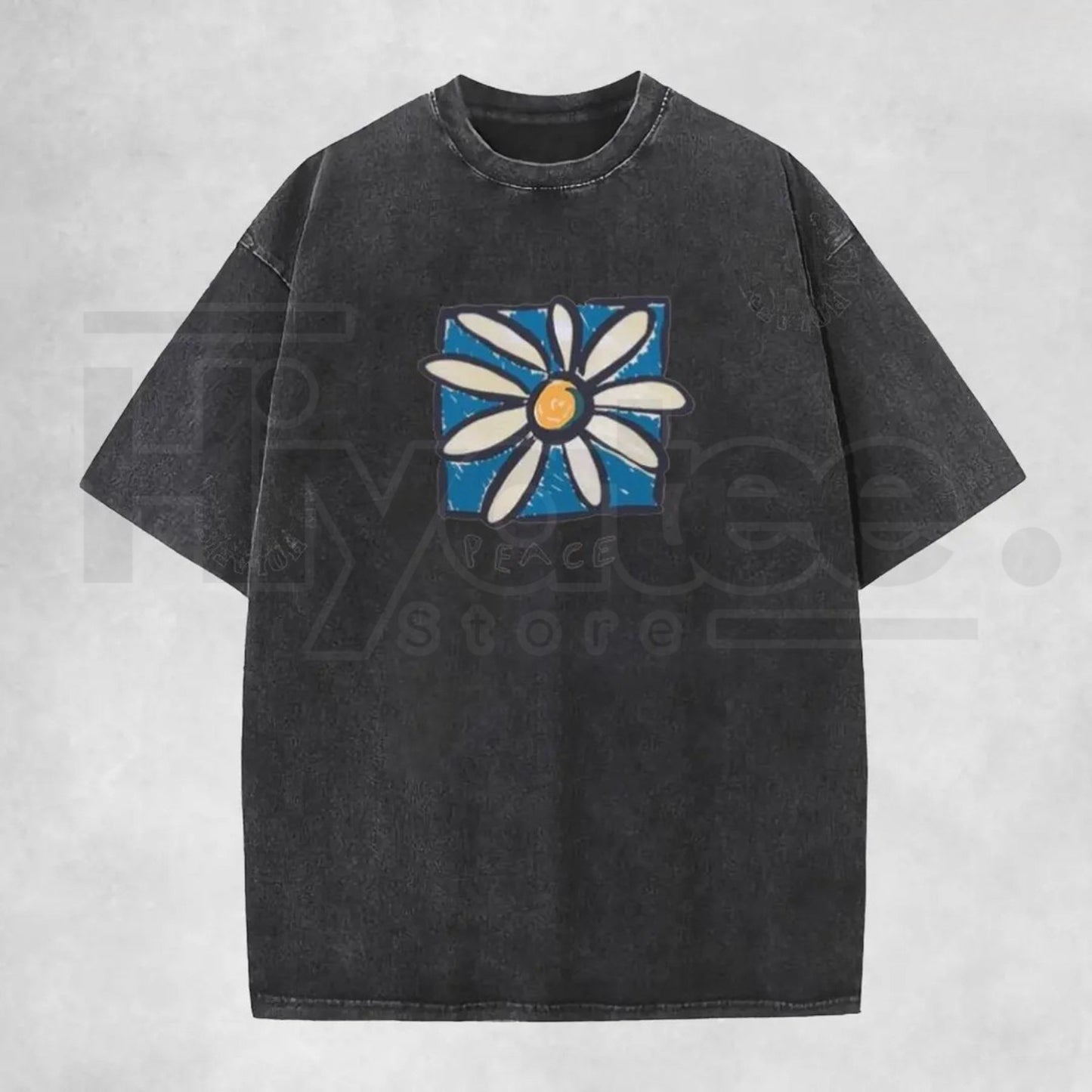Holafish Acid Vintage Washed T-Shirt – Premium Relaxed Fit Unisex Graphic Tee