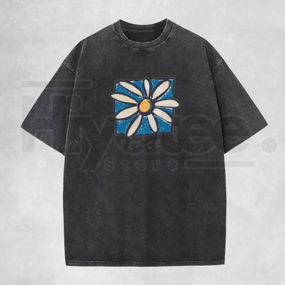 Holafish Acid Vintage Washed T-Shirt – Premium Relaxed Fit Unisex Graphic Tee