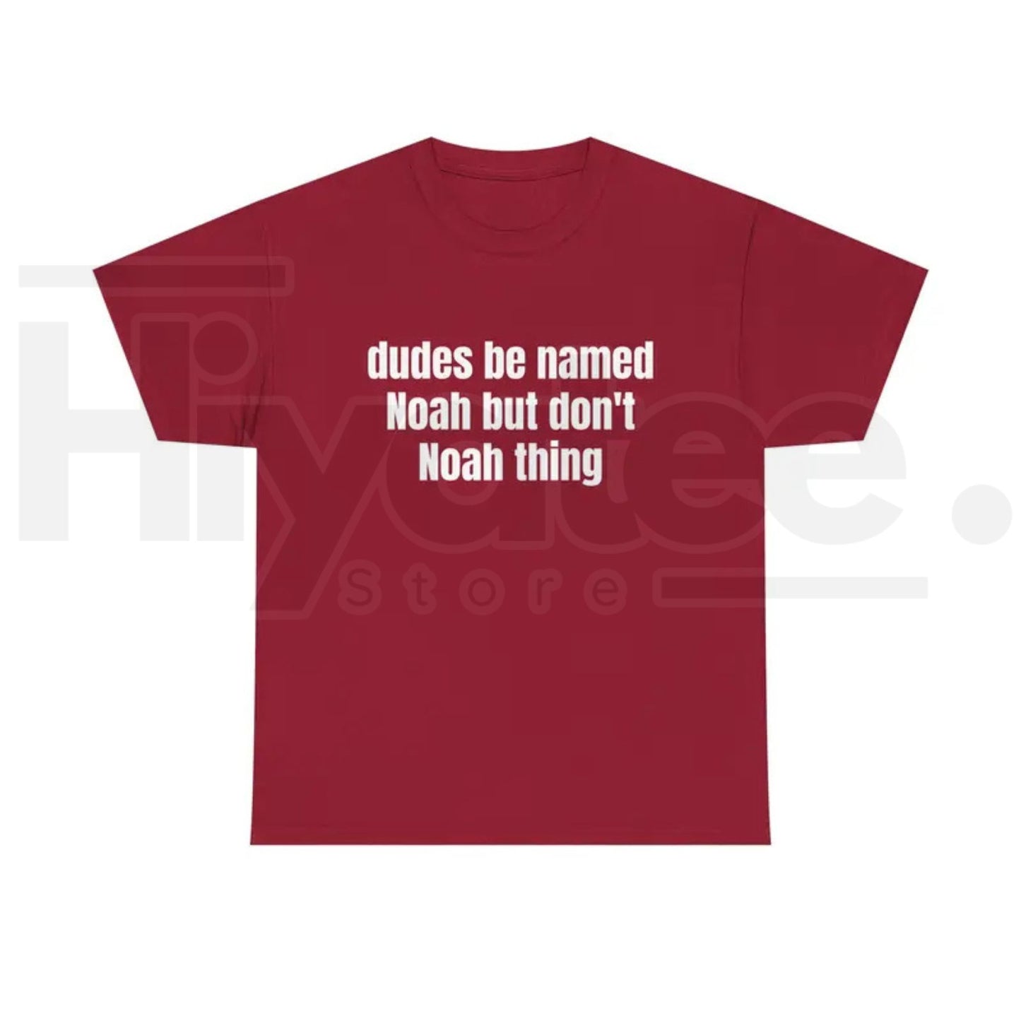 Dudes Be Named Noah But Don't Noah Thing T-Shirt – Funny Sarcastic Name Pun Tee