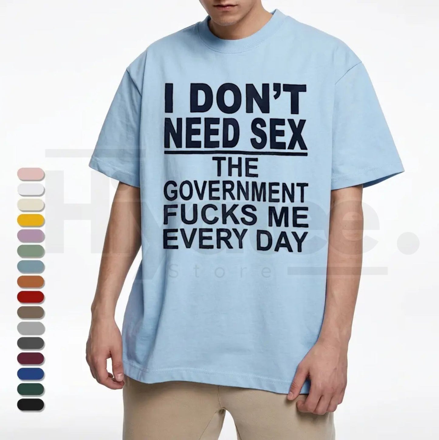 "Government Fk Me Every Day" – Funny Sarcastic Political Graphic Top