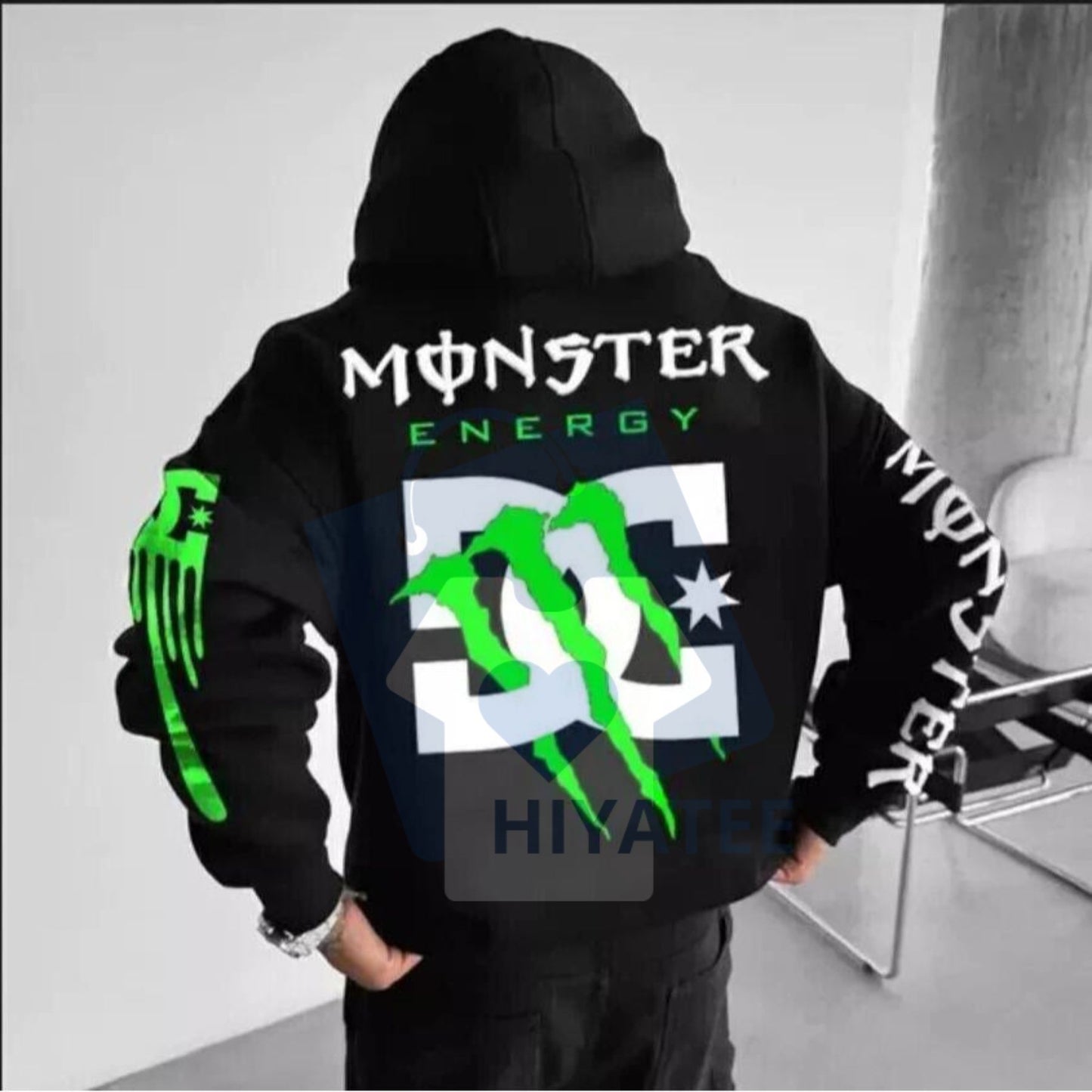 Monster Energy Claw Streetwear Hoodie – Unisex Oversized Graphic Pullover