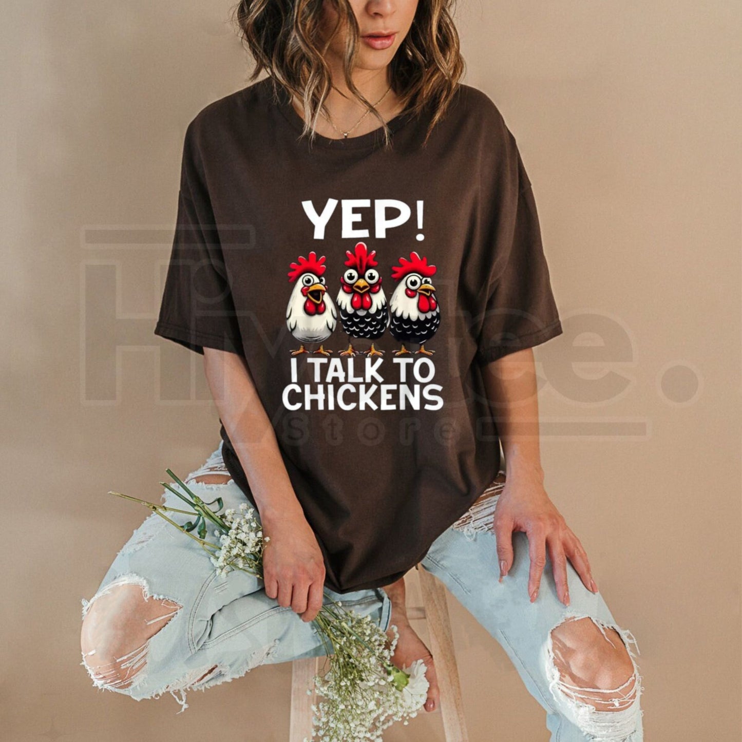 "Chicken Lover" – Funny Animal Enthusiast Casual Graphic Top