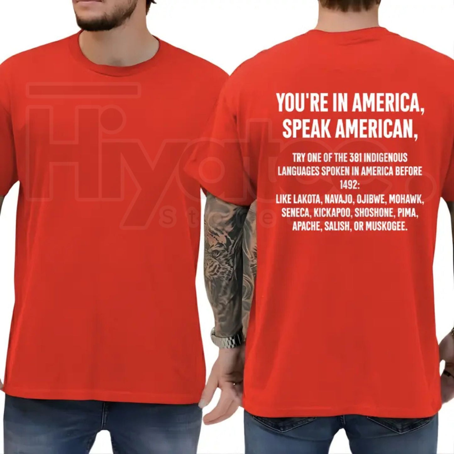 You're In America Speak American T-Shirt – Funny Sarcastic Political Graphic Tee