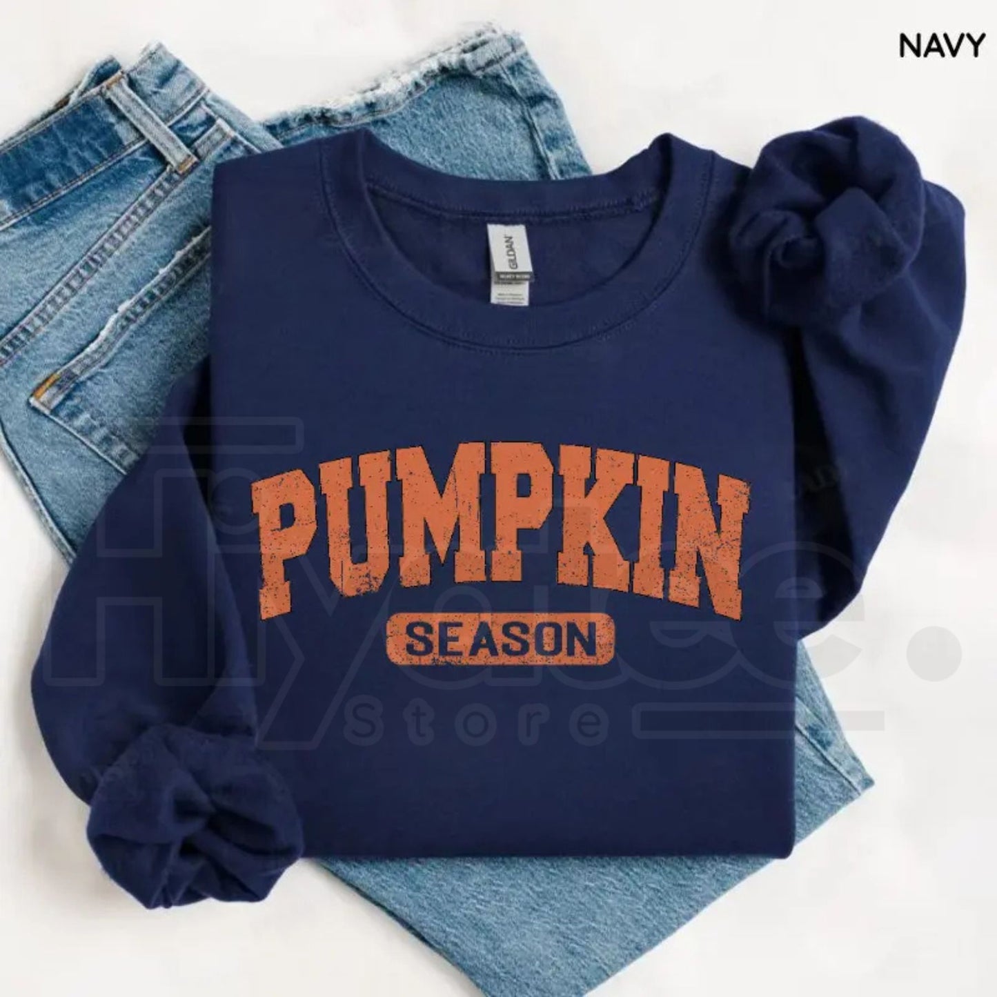 Retro Pumpkin Season Sweatshirt – Cute Fall Autumn Pullover, Vintage Thanksgiving & Halloween Outfit