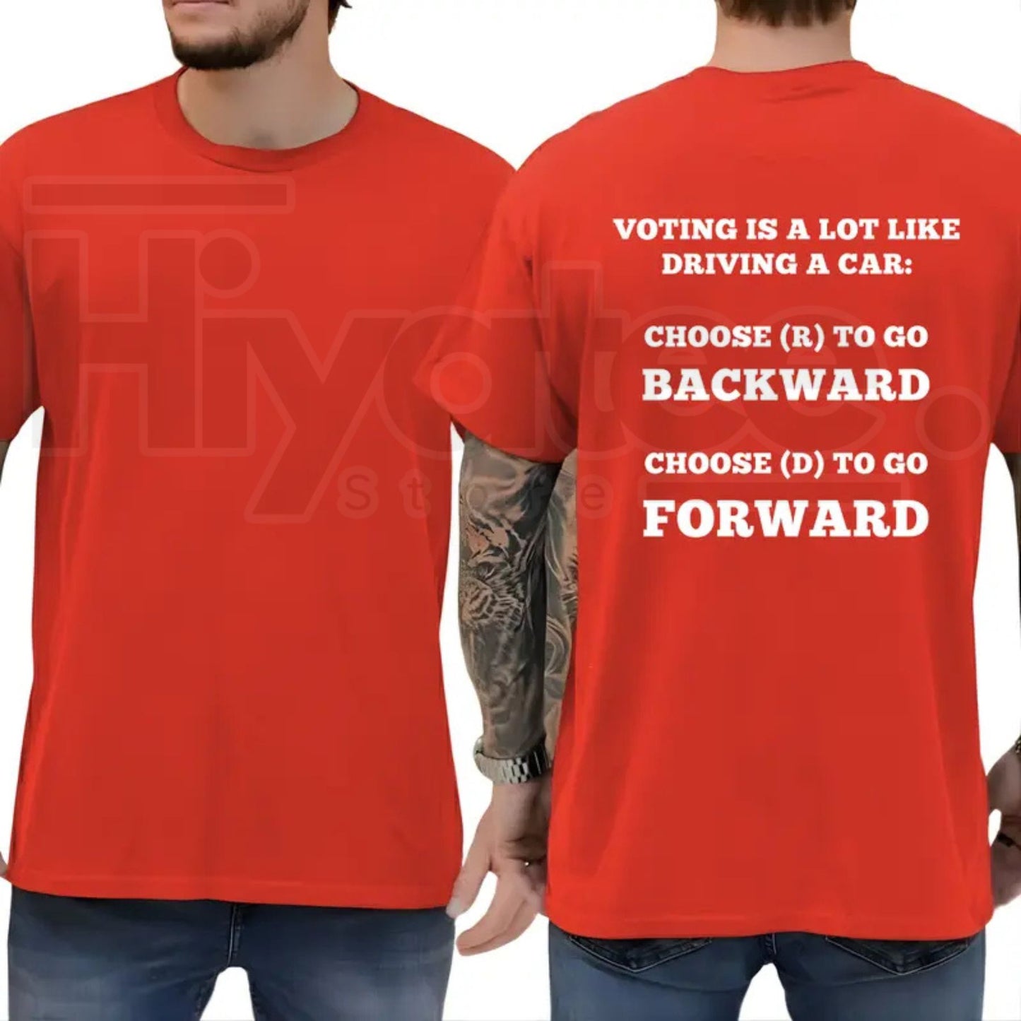 Voting Is Like Driving A Car T-Shirt – Funny Sarcastic Democrat Graphic Tee
