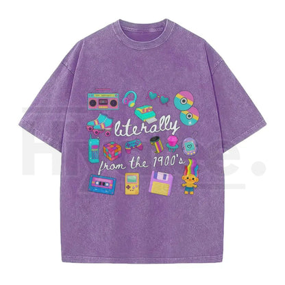 Literally From The 1900s Vintage T-Shirt – Funny Retro 90s Meme Graphic Tee