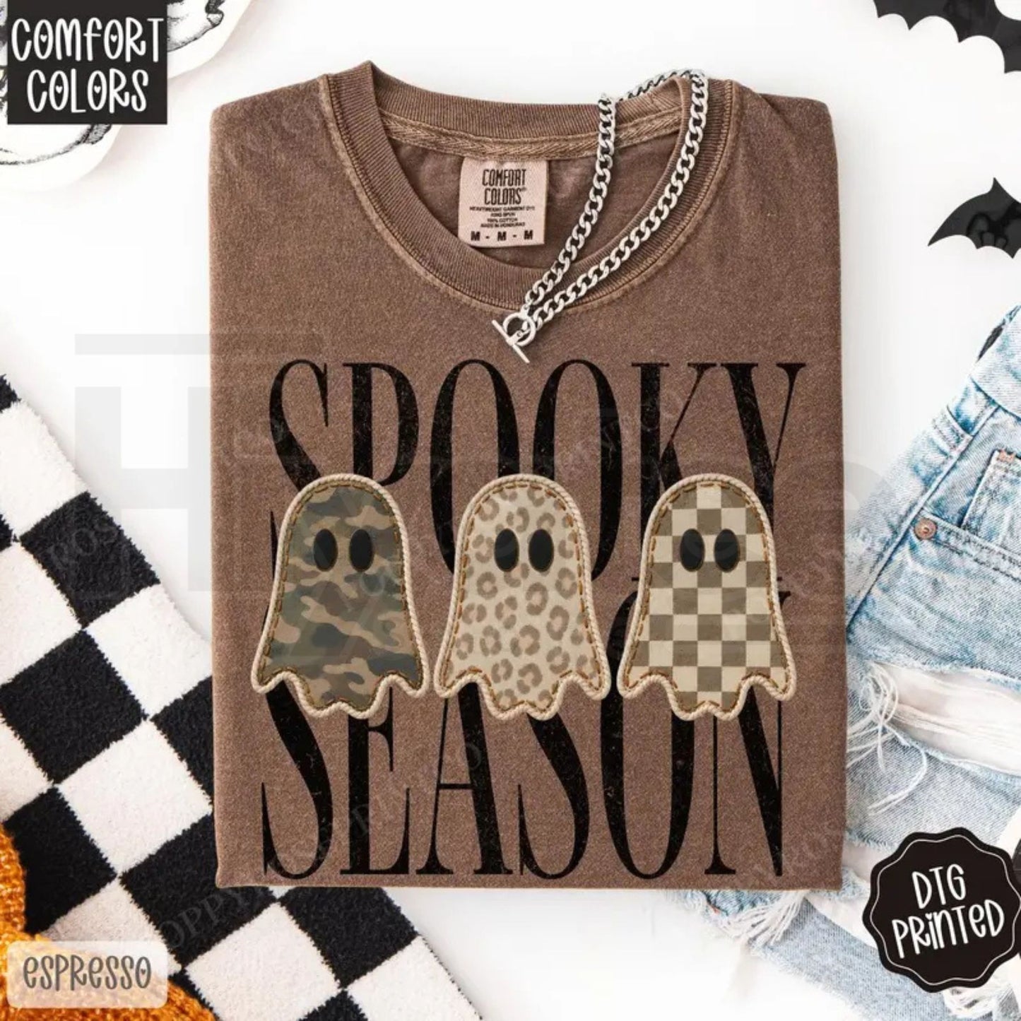 Spooky Season Shirt Comfort Colors Trendy Halloween Women's Tee