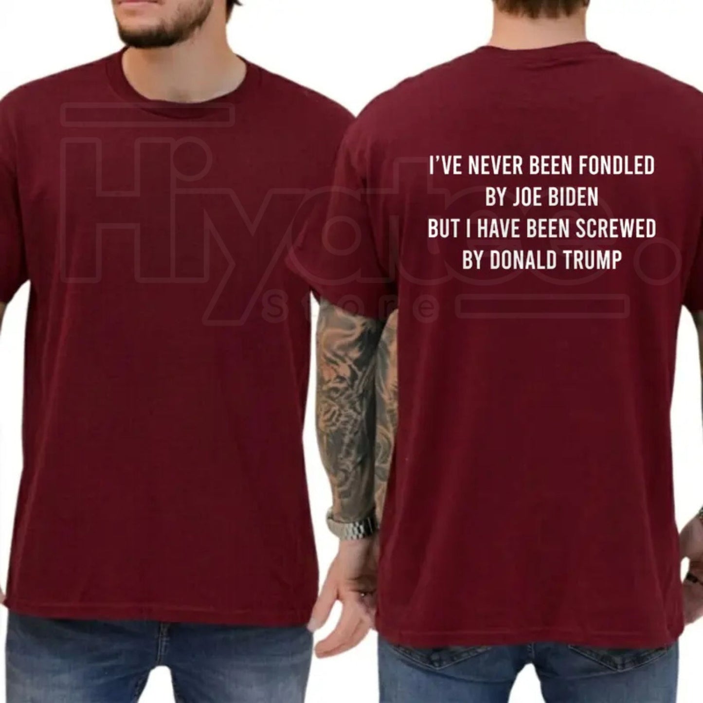 Screwed By Donald Trump T-Shirt – Funny Sarcastic Political Humor Tee, Liberal & Democrat Anti-Trump Shirt