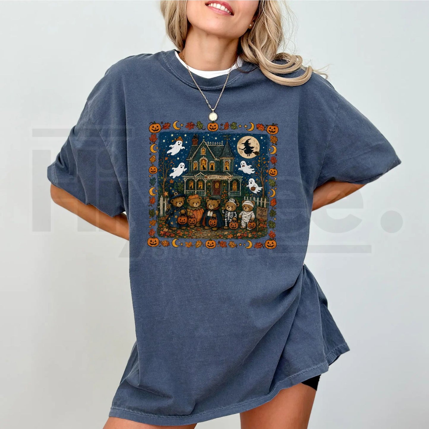 ChicCotton Vintage 90s Bears Halloween Comfort Colors Shirt