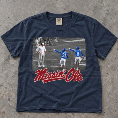 Comfort Colors Mississippi Iconic Moment Old Coach Game Day Tee