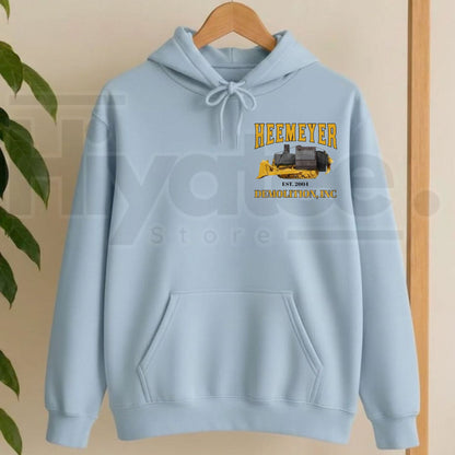HEEMEYER DEMOLITION INC Hoodie – Komatsu D355A Dozer Unisex Cotton Pullover