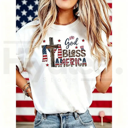 "God Bless America" – USA 250th Anniversary Vintage Patriotic Top