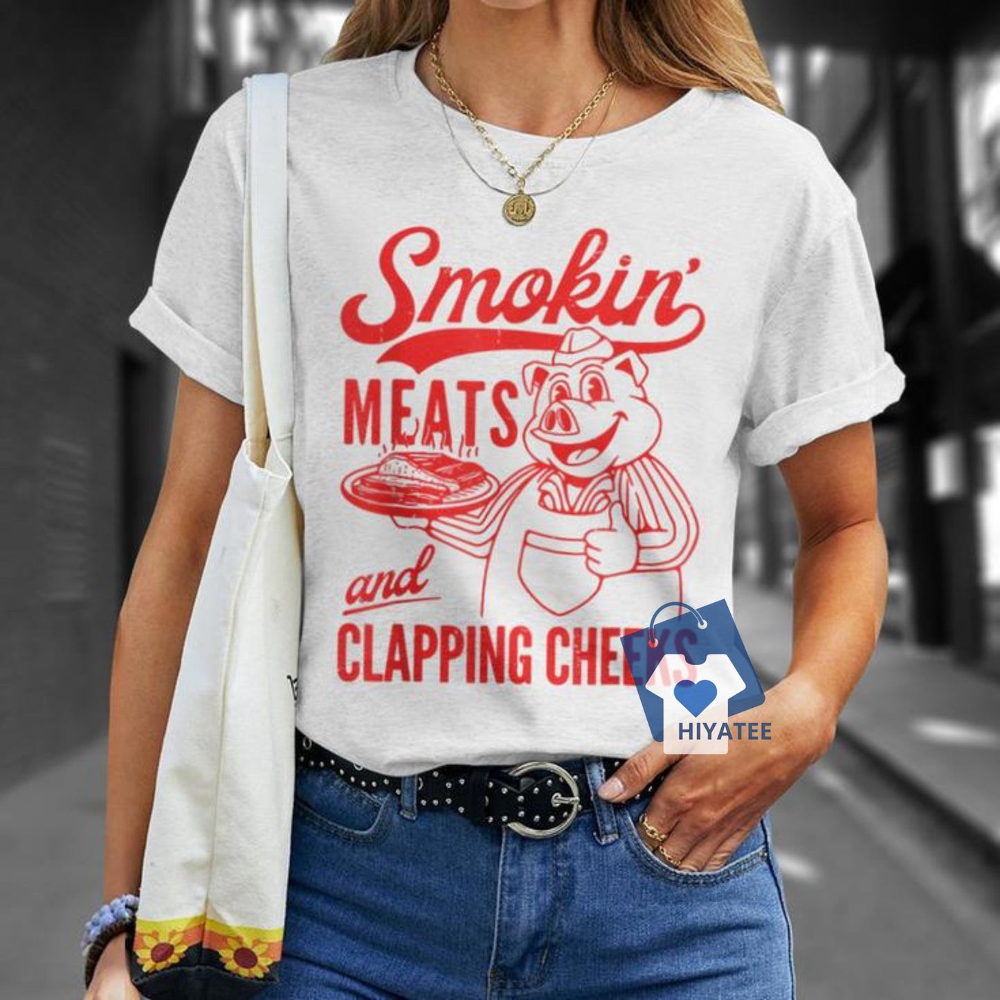 Old Row Smoking Meats & Clapping Cheeks Shirt – Funny BBQ & Humor Tee