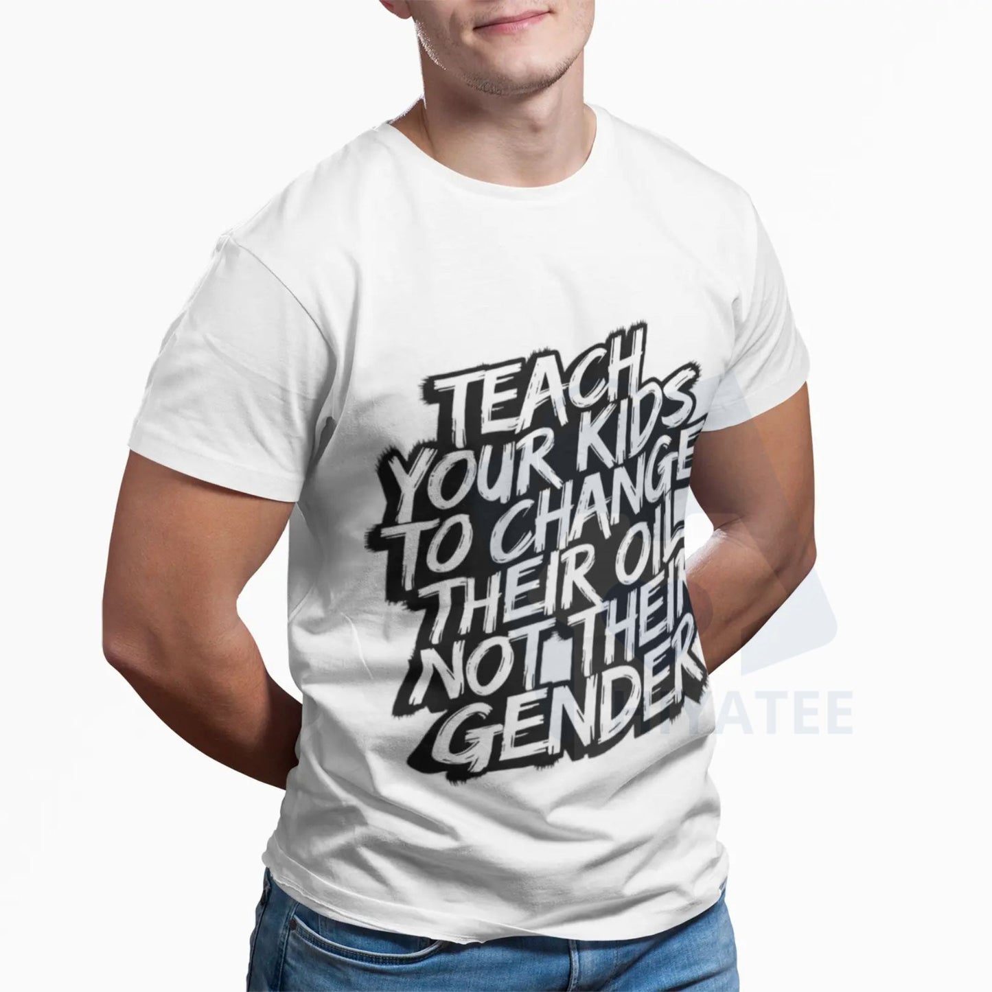 Funny Conservative Shirt – Teach Oil Not Gender Tee | Anti-Woke Humor