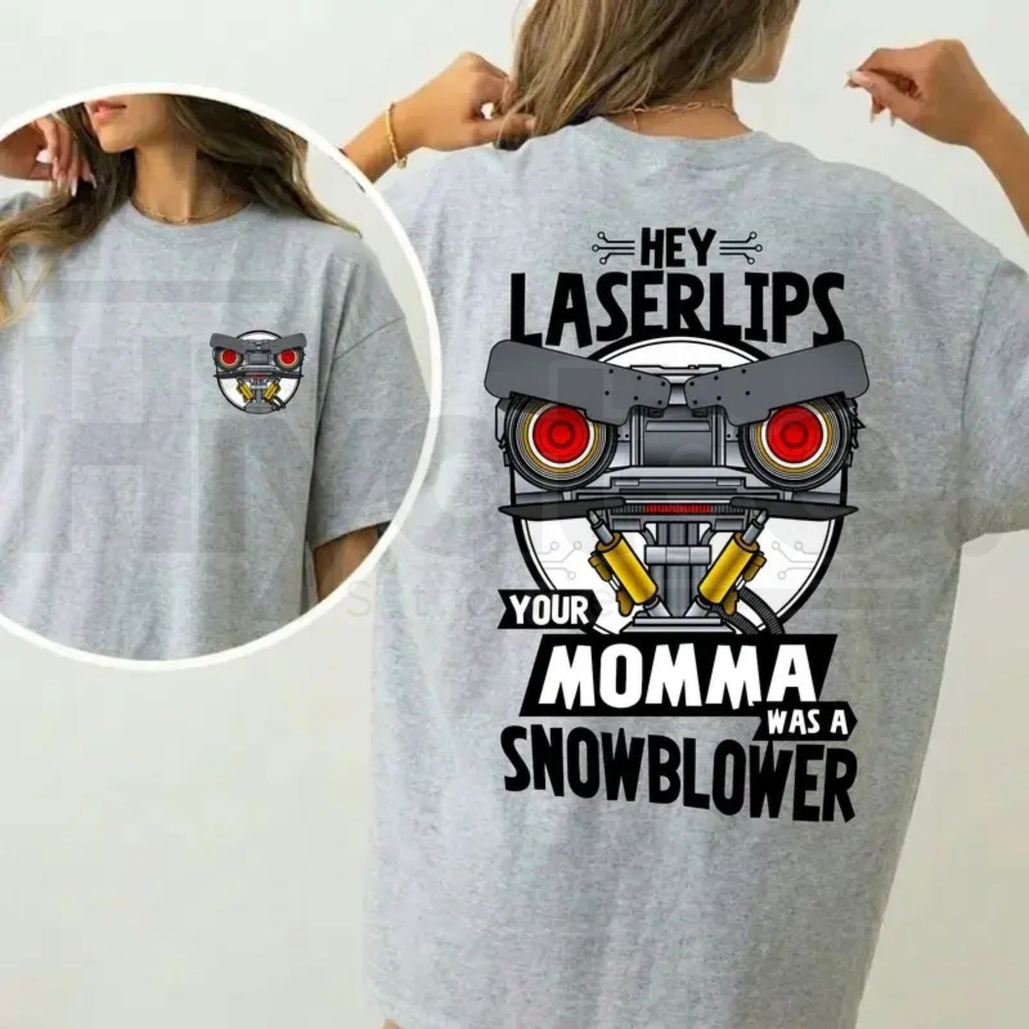 Short Circuit Laser Lips T-Shirt – Classic 80s Movie Parody Tee