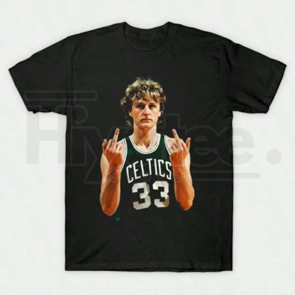 "Larry Legend" Retro 90s – Larry Bird Black Vintage Graphic Top
