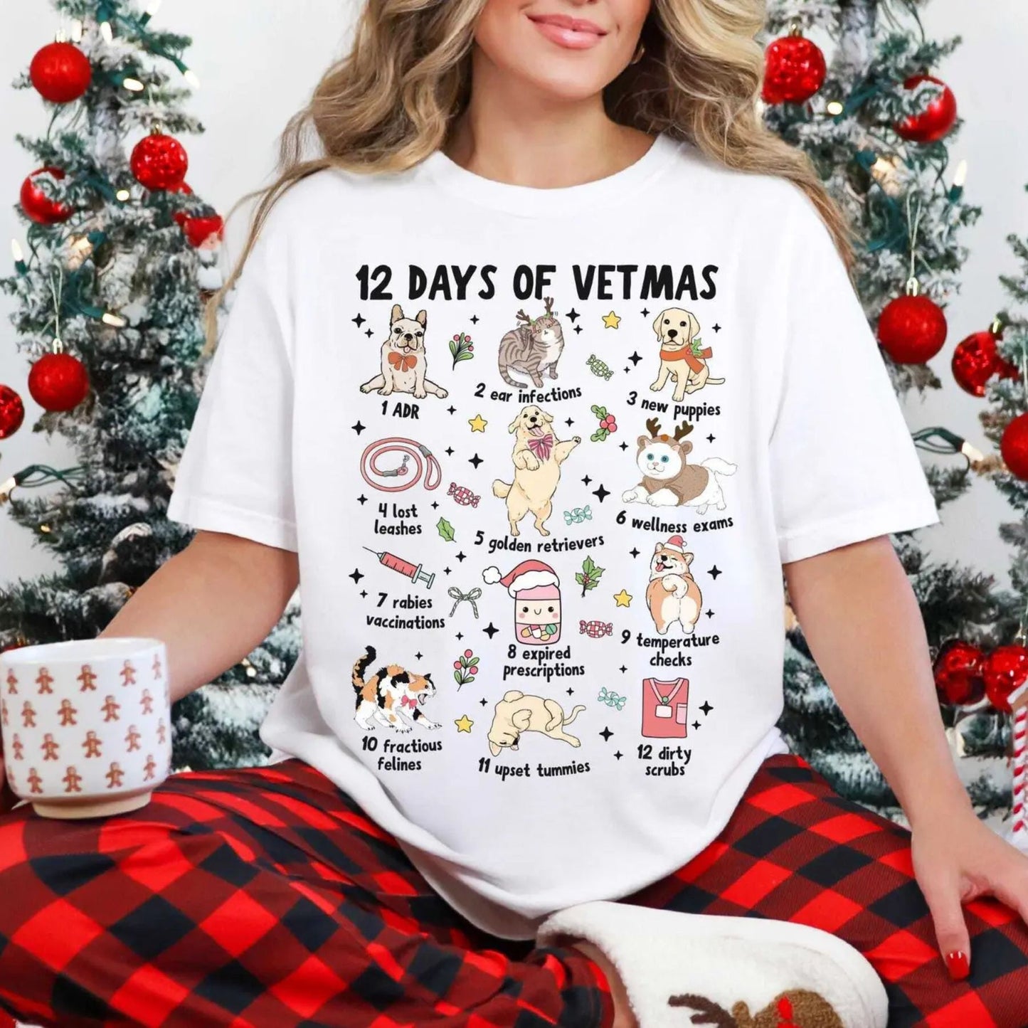 Christmas Veterinarian Shirt – Festive Vet Tech & Animal Doctor Holiday Apparel
