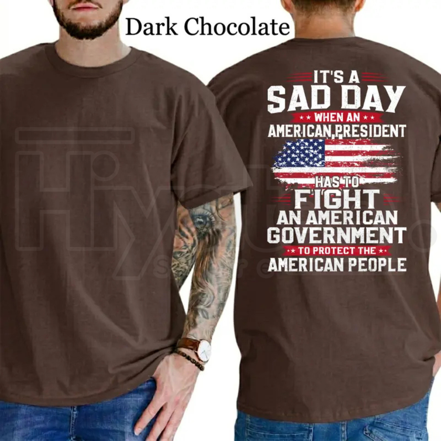 President Fight To Protect The American People T-Shirt – Conservative Political Graphics Tee