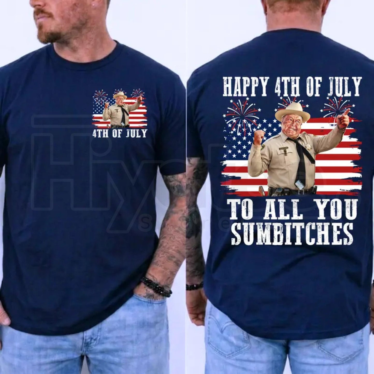 Smokey and the Bandit 4th of July T-Shirt – Funny Sumbitches Independence Day Tee