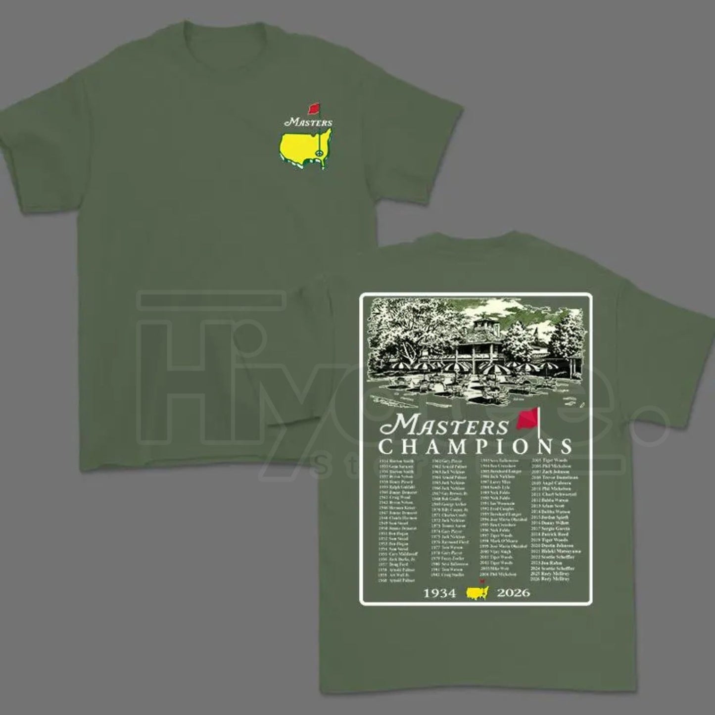 "2026 Masters Tournament" – 90th Augusta Champions Retro Golf Top