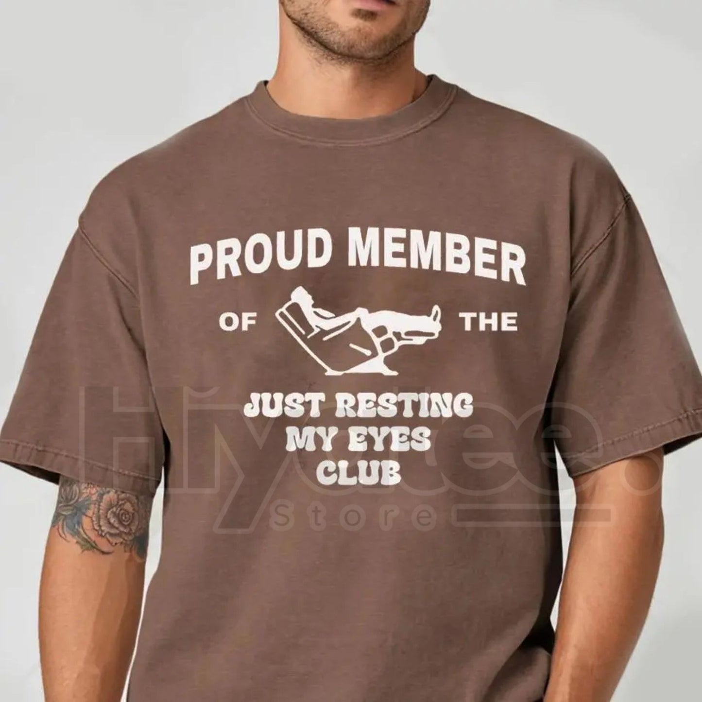 Comfort Colors "Just Resting My Eyes" Funny Dad Shirt – Humorous Father’s Day Gift, Classic Dad Life T-Shirt