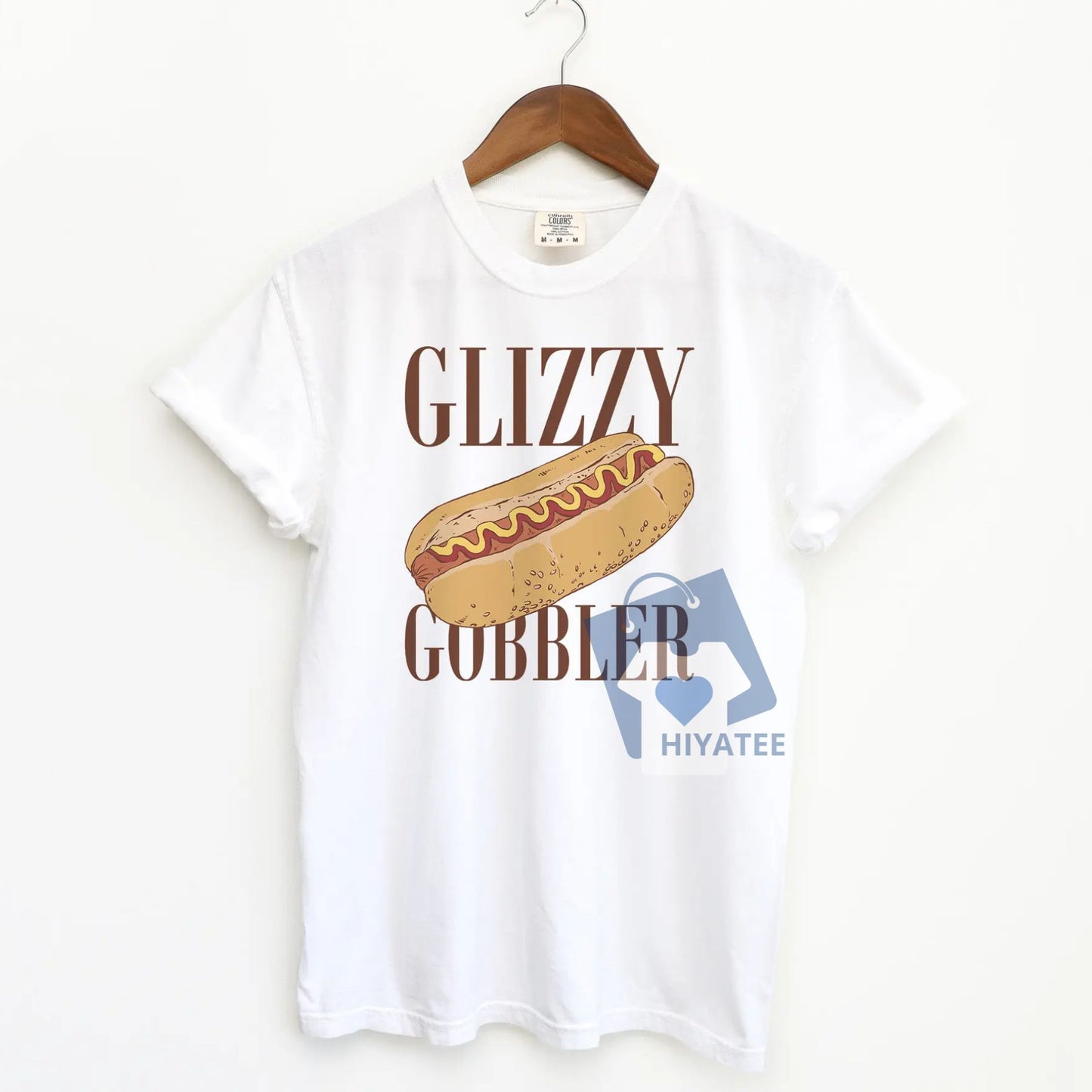 Glizzy Gobbler T-Shirt – Funny Hot Dog Meme Tee on Comfort Colors