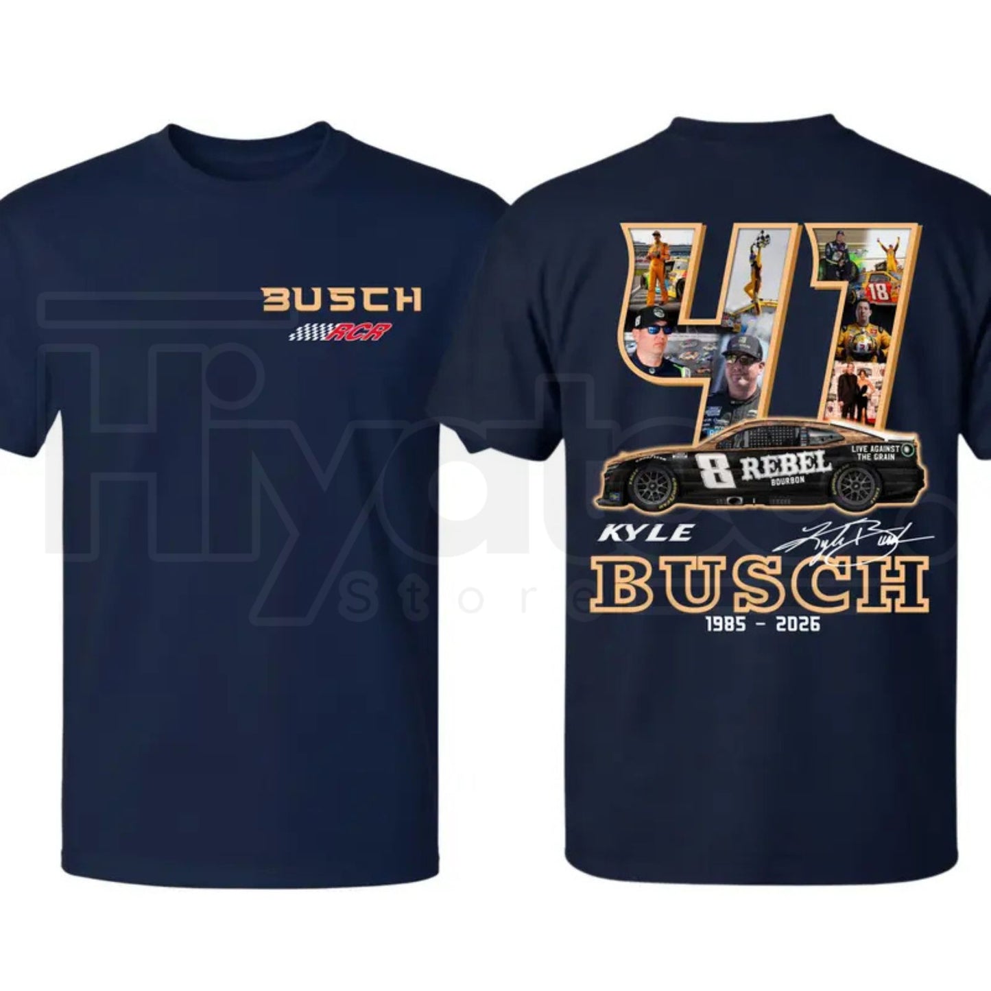 Kyle Busch Rowdy Racing Tribute T-Shirt – Vintage NASCAR Legend Graphic Tee