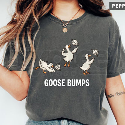 Volleyball Shirt Funny Goose Player Tee Cute Sports Pun Comfort Colors Top
