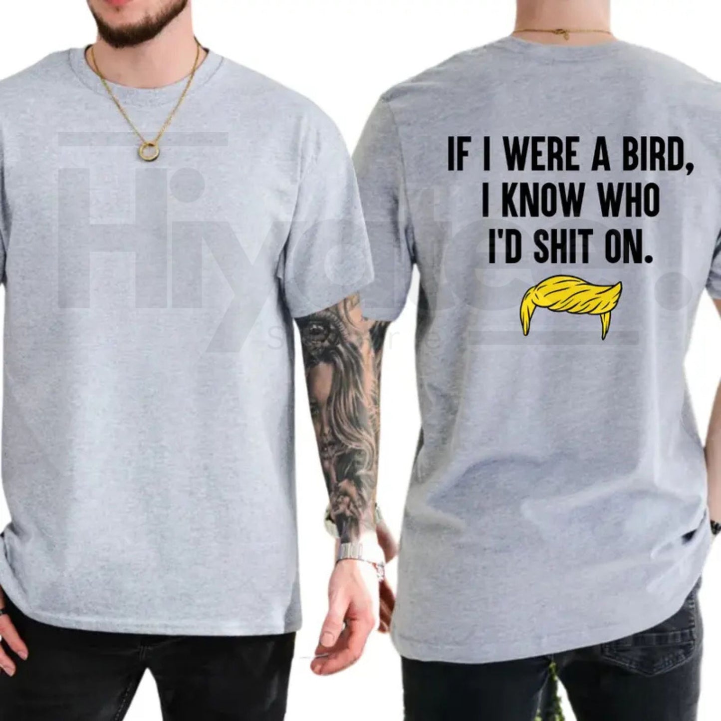 If I Were A Bird I Know Who I’d Shit On T-Shirt – Funny Political Humor Tee, Sarcastic Liberal & Democrat Shirt