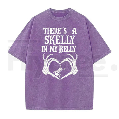 Spooky Mama Pumpkin Baby Reveal Washed Tee