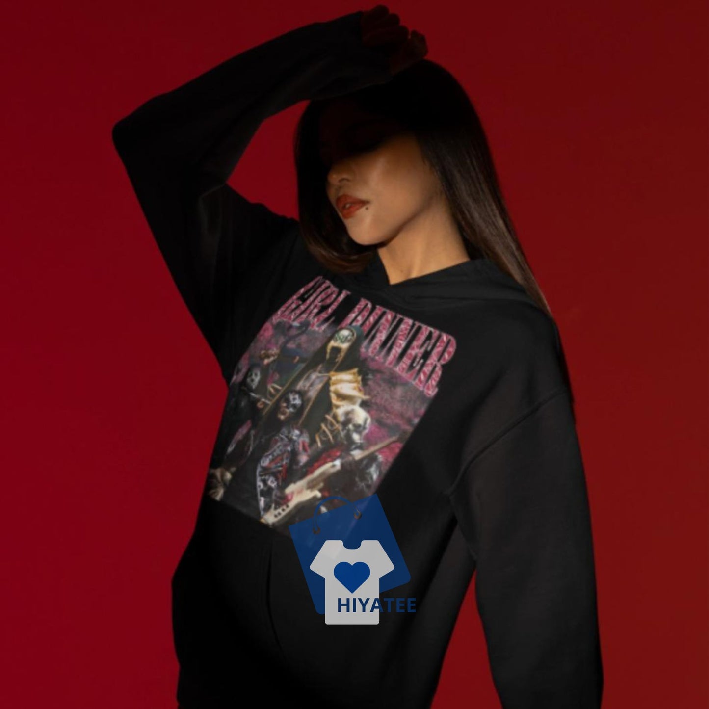 Girl Dinner Sleep Bootleg Hoodie – Metal Band-Inspired Cozy Streetwear