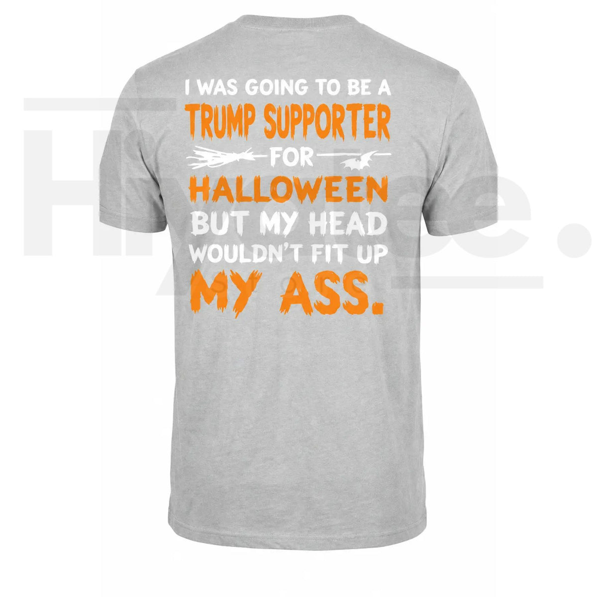 Funny Political Halloween T-Shirt – Sarcastic Bat Quote Back Print Graphic Tee