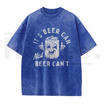 "Beer Can Not Beer Can't" Funny Pun T-Shirt – 180g Optimistic Graphic Tee
