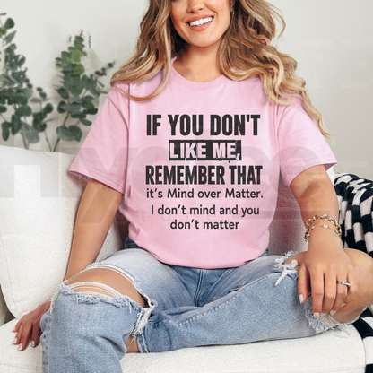 Mind Over Matter T-Shirt – Inspirational Mindfulness Graphic Tee