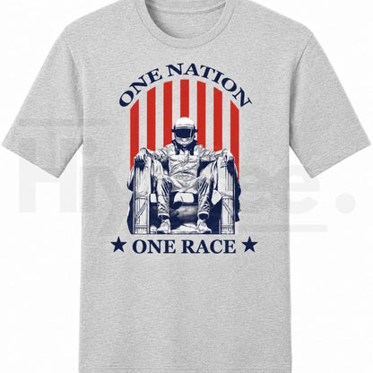 "Freedom 250 Grand Prix" – One Nation One Race Patriotic Graphic Top