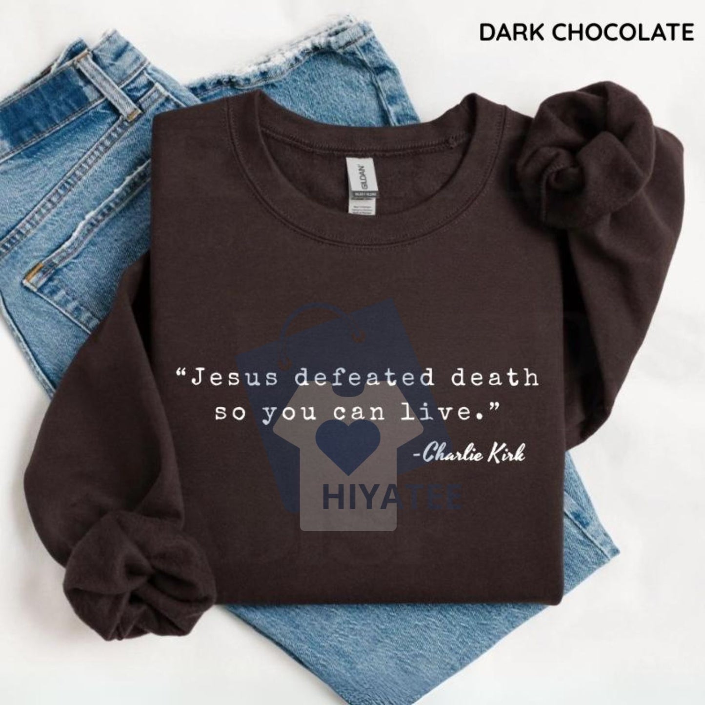 Make Heaven Crowded Christian Sweatshirt – Faith-Based Crewneck, Religious Quote Apparel, Christian Gift for Women & Men