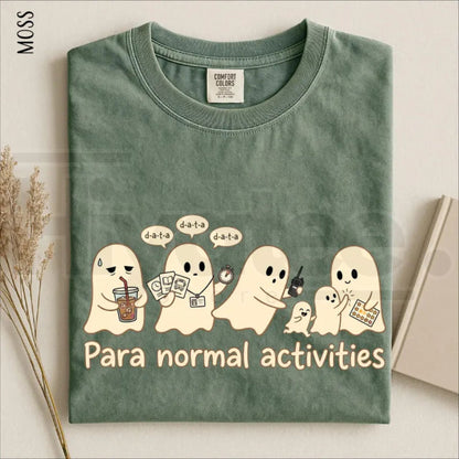 Para Normal Activities Shirt Funny Ghost Paraprofessional Teacher Halloween Tee