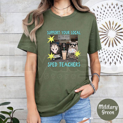 Support Your Local Speed Paras T-Shirt – Airborne Paratrooper Graphic Tee