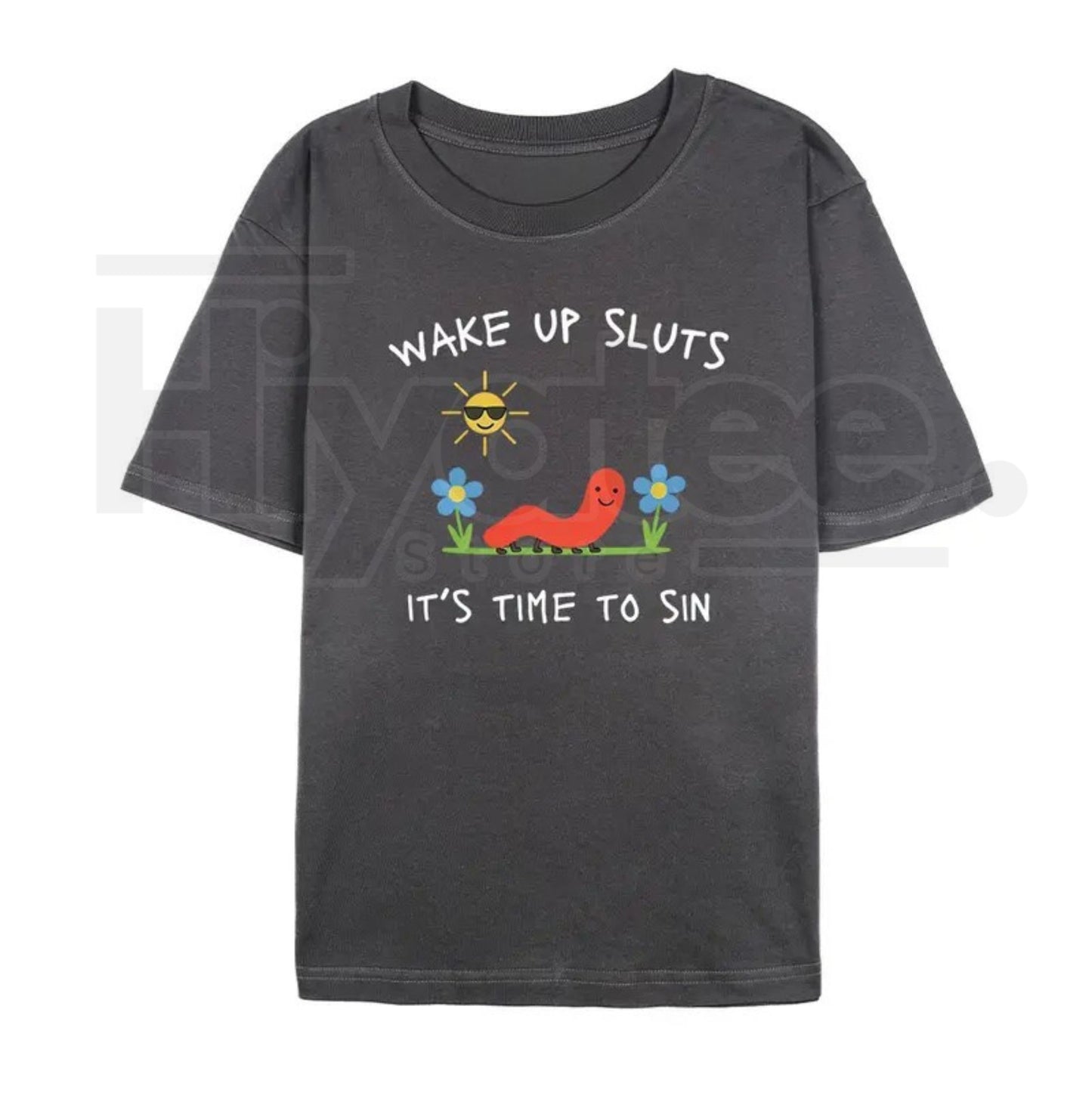 "Wake Up Slts" – Funny Animal Meme Unhinged Graphic Top