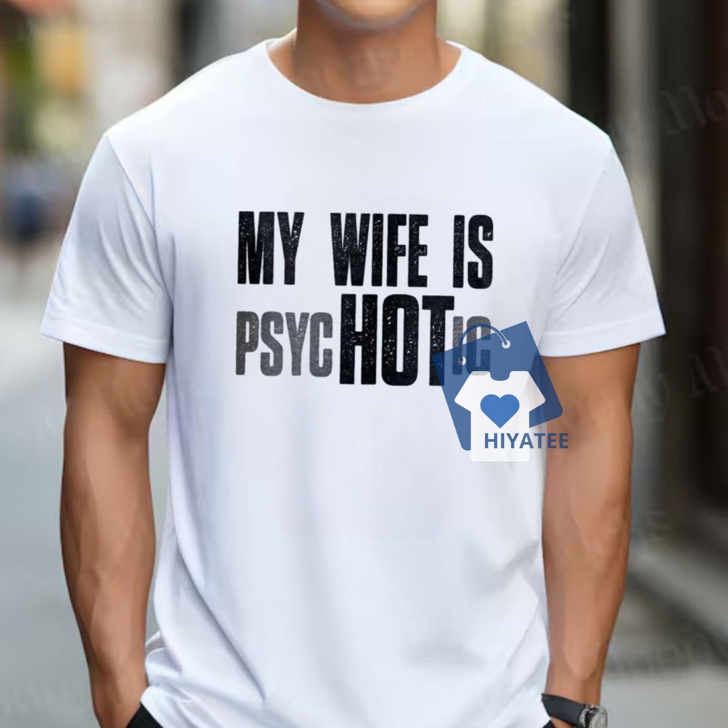 My Wife Is Hot Men's Tee – Funny Husband & Wife Humor Shirt