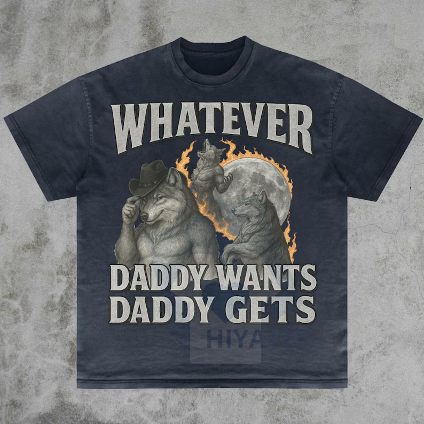 "Daddy Wants" Werewolf Meme Shirt – Funny Gen Z Cringe Tee
