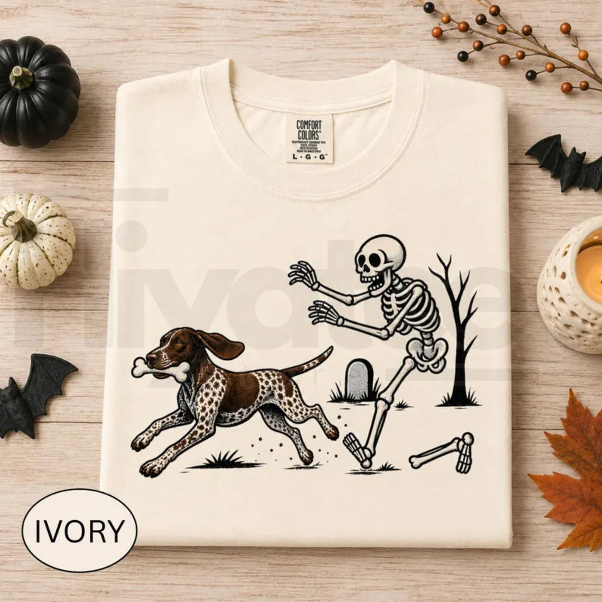 Comfort Colors Funny Halloween GSP German Shorthaired Pointer Tee