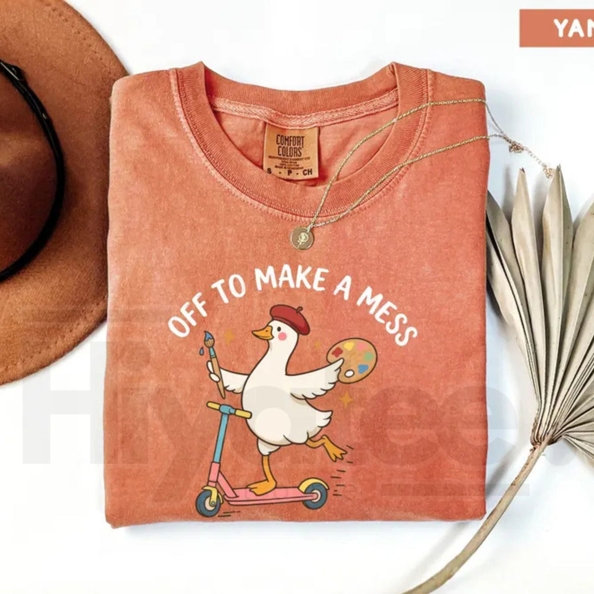 Comfort Colors Off To Make A Mess Artist Goose Tee