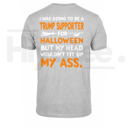 Men's Halloween Political Quote T-Shirt – Back Print Bat Spooky Novelty Tee